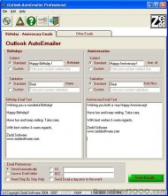 Outlook AutoEmailer Professional screenshot